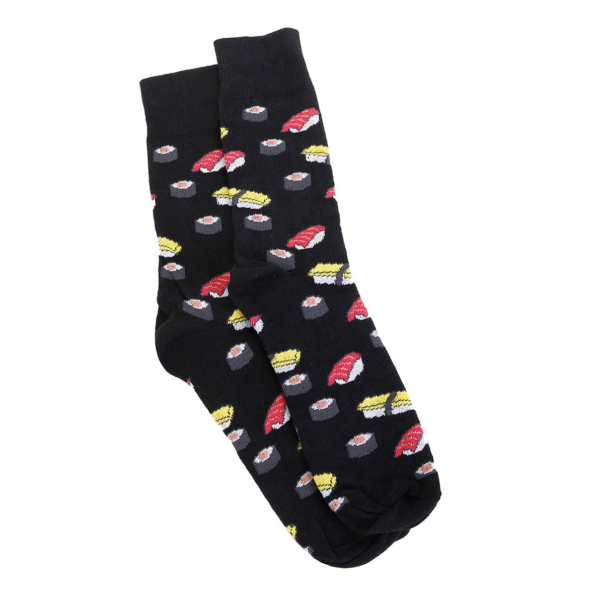 Meia N8 Cano Alto Estampada Masculina - Preto+Amarelo é ruim? Meia N8 Cano Alto Estampada Masculina - Preto+Amarelo é boa?