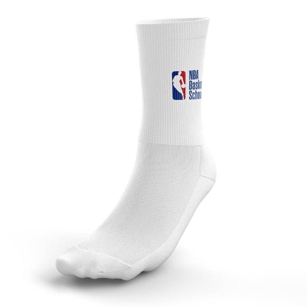Meia NBA Basketball School Crew Branco
