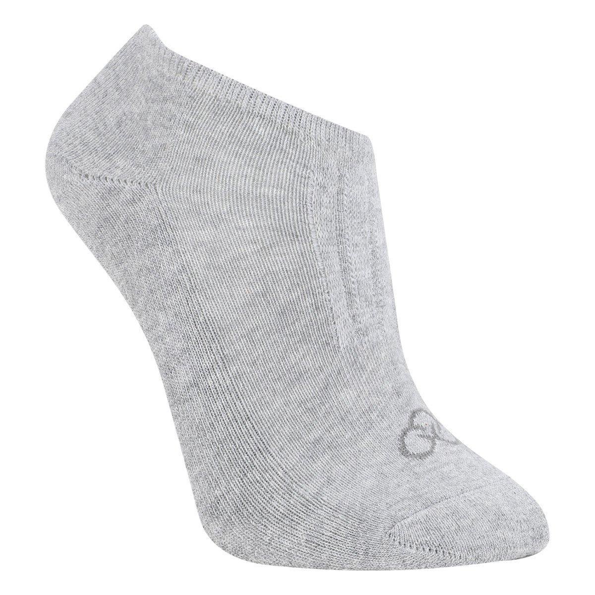 Meia Olympikus Cano Invisível Feminina - Mescla - Mescla | Zattini