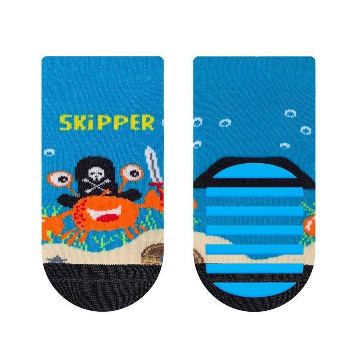 Meia Selene Bebê Antiderrapante Menino Azul/Preto - Azul+Preto Menor preço em Meia Selene Bebê Antiderrapante Menino Azul/Preto - Azul+Preto