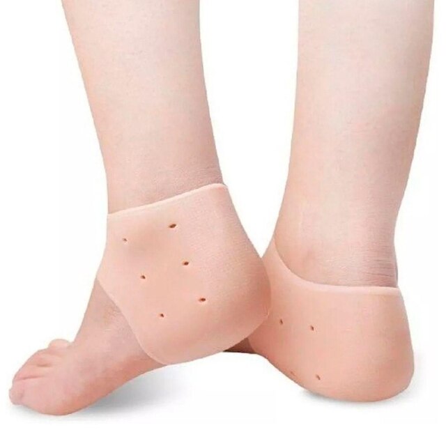 Meia Silicone Palmilha Ortopédica Protege Calcanhar Esporão