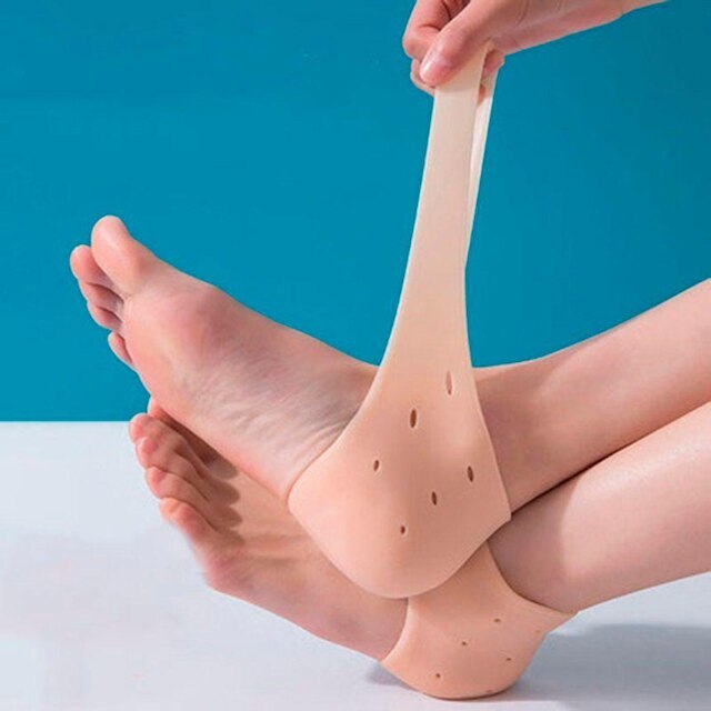 Meia Silicone Palmilha Ortopédica Protege Calcanhar Esporão