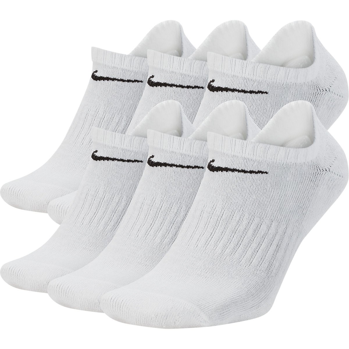 Meia Soquete Nike Everyday Cush - 6 Pares - Branco+Preto Menor preço em Meia Soquete Nike Everyday Cush - 6 Pares - Branco+Preto