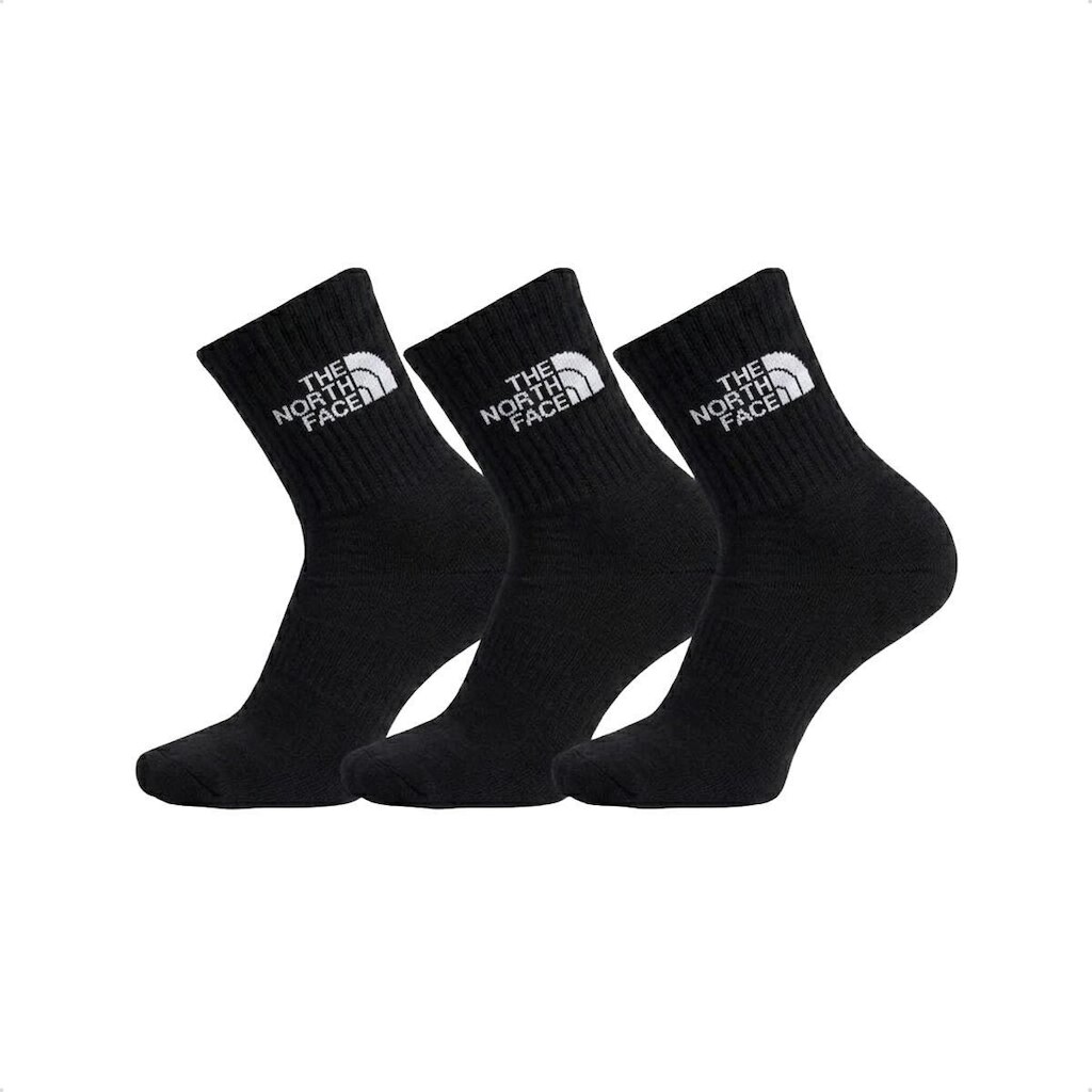 Meia The North Face Unissex Everyday Standard Crew Sock 3 Pares