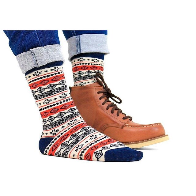 Meia Tribal Cano Alto Barcelona Design