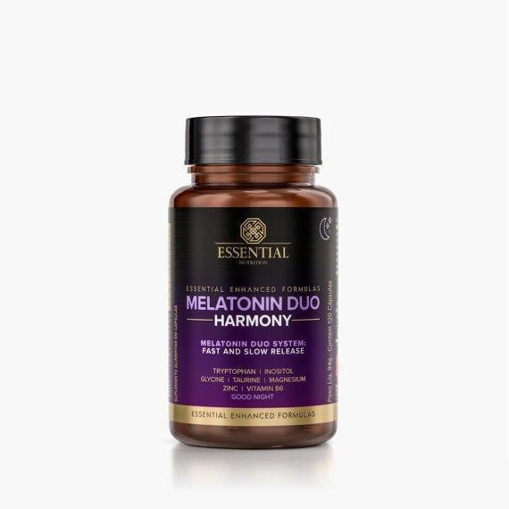 Mel4tonin Duo Harmony Melatonina + Triptofano (120 caps) - Essential Nutrition