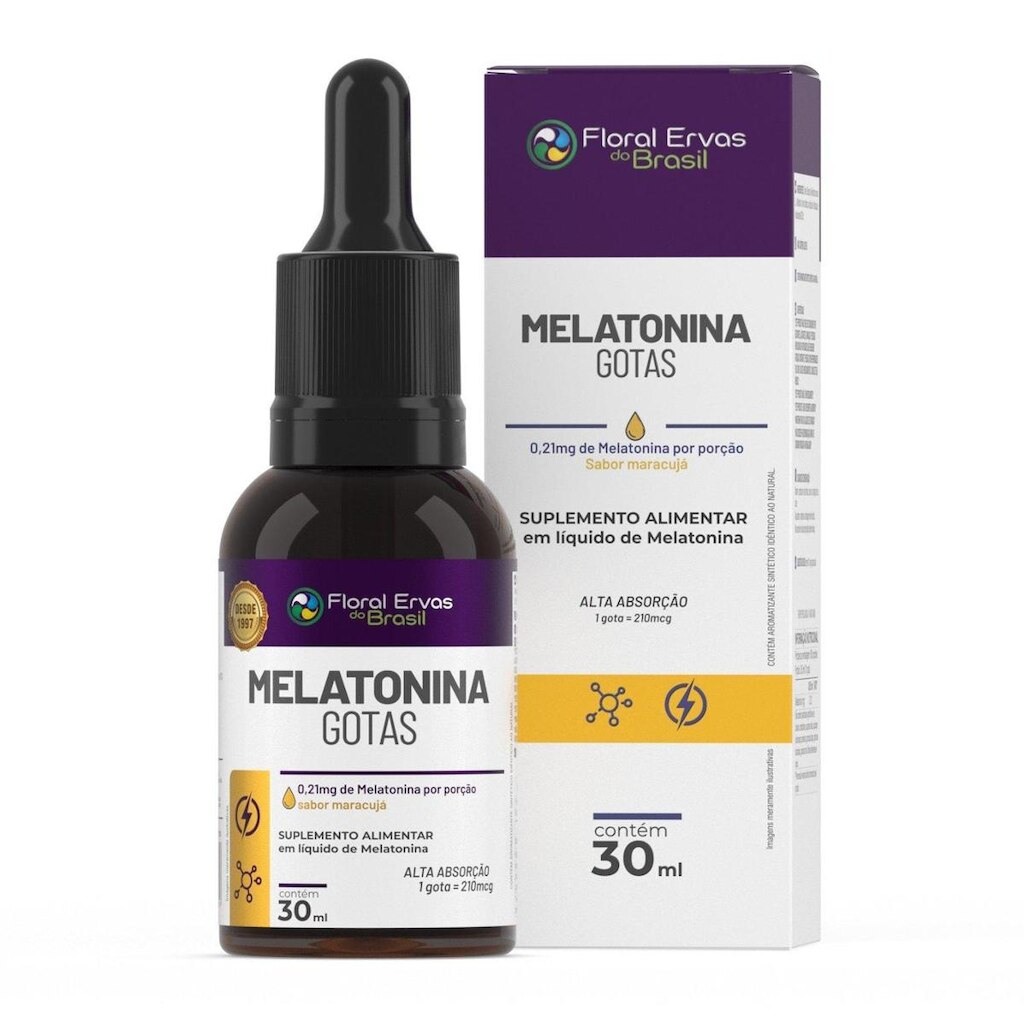 Melatonina Líquida 0,21mg 30ml - Floral Ervas