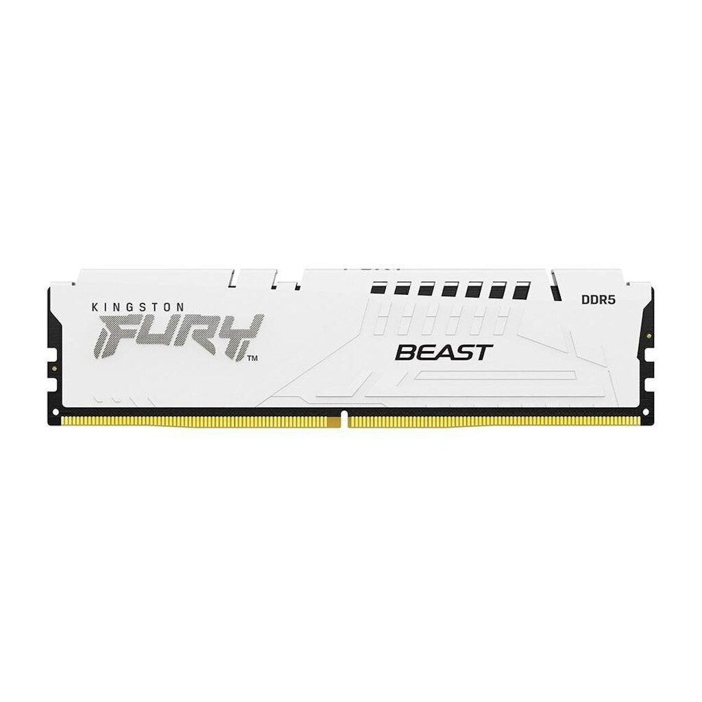 Memória RAM Kingston Fury Beast Expo, 32GB, 6000MT/s, DDR5, DIMM, CL30, Branco - KF560C30BWE-32