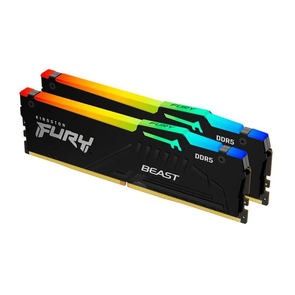 Memória RAM Kingston Fury Beast Expo, RGB, 64GB (2X32GB), 6000MT/s, DDR5, DIMM, CL30