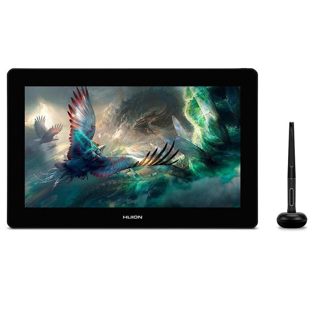 Mesa Digitalizadora Huion Kamvas 16 Plus, 4K, UHD, IPS, Caneta PW517, 8192 Níveis de Pressão