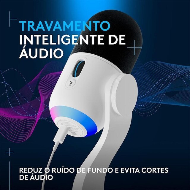 Microfone Condensador Gamer Logitech G Yeti GX com RGB LIGHTSYNC, - 988-000575
