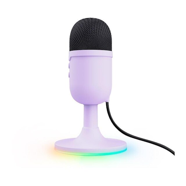 Microfone Gamer GXTrust 234P Yunix, RGB, Compacto, Filtro Pop Integrado, Botão de Mudo, USB, 25375