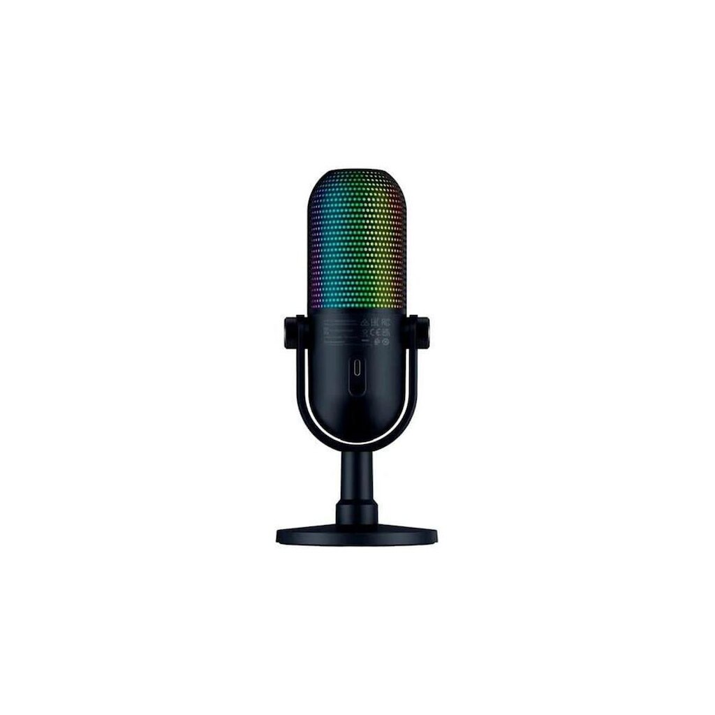 Microfone Razer Seiren V3, Chroma RGB, USB, Preto - RZ1905060100R