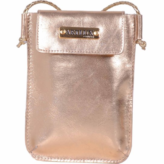 Mini Bolsa Transversal Artlux - Ouro