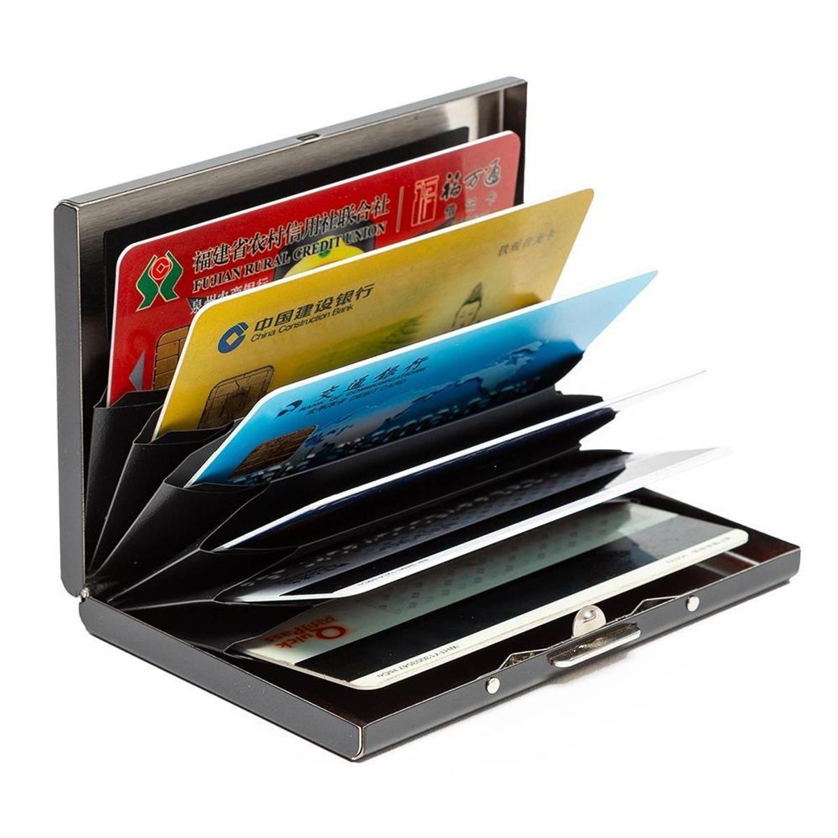 Mini Carteira De Bolso Porta Cartão Moderna Masculina - Preto Menor preço em Mini Carteira De Bolso Porta Cartão Moderna Masculina - Preto