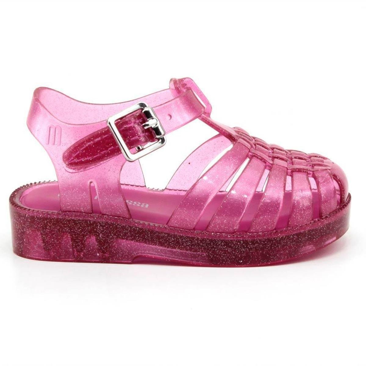 Mini Melissa Possession Shiny Sandal Baby Rosa Zattini