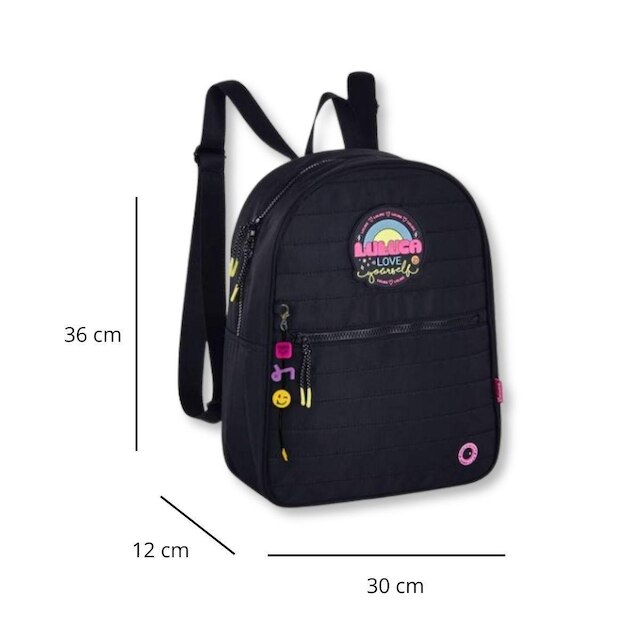 Mini Mochila Luluca Bolsa de Costas Pequena Estilosa Jovem