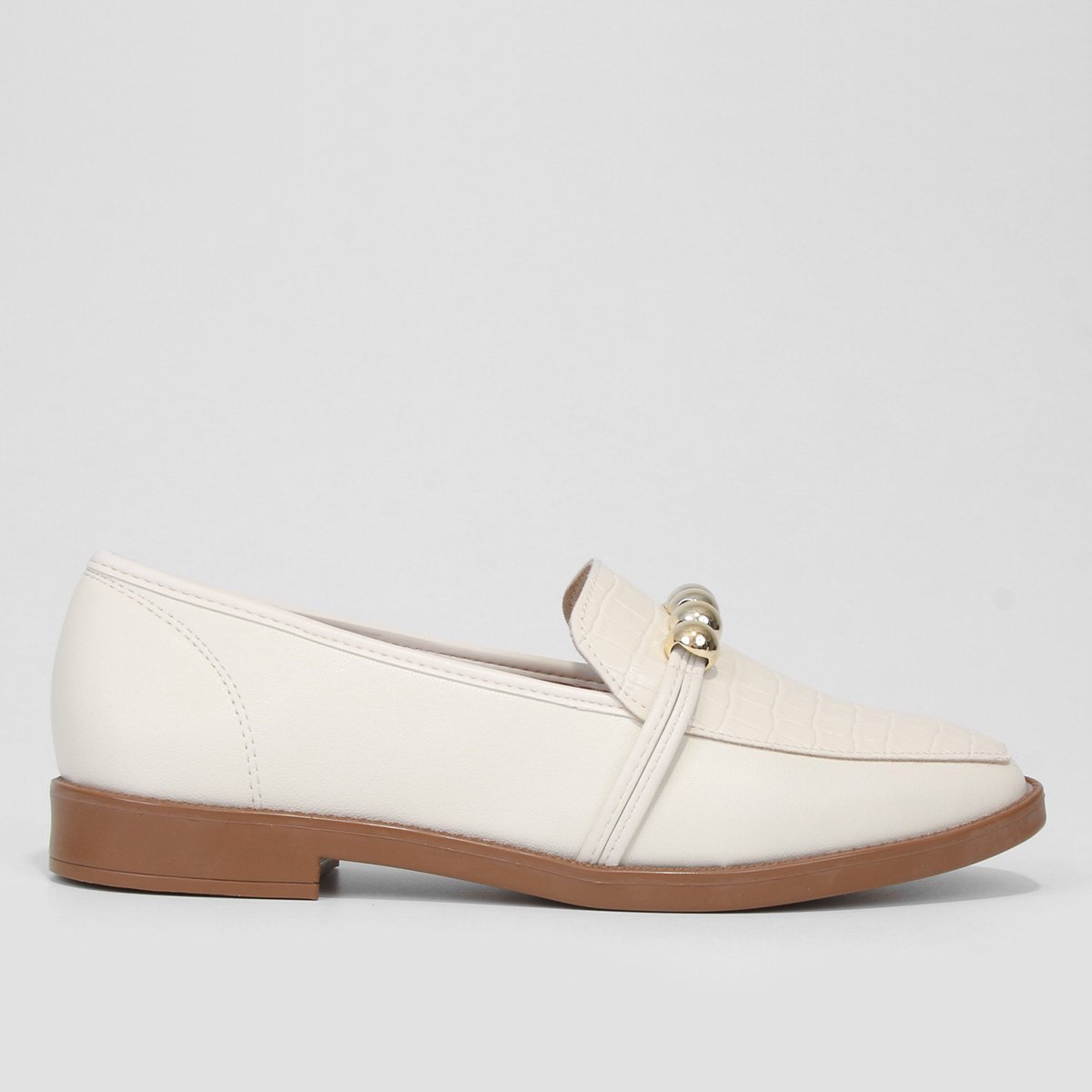 Mocassim Beira Rio Croco Feminino - Off White é ruim? Mocassim Beira Rio Croco Feminino - Off White é boa?