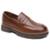 Mocassim Brook Eleva Couro Sola Tratorada Robusta Masculino - Caramelo