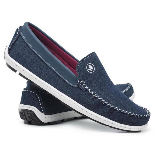 Mocassim Casual Masculino Jeans Conforto Macio Dia a Dia - Marinho