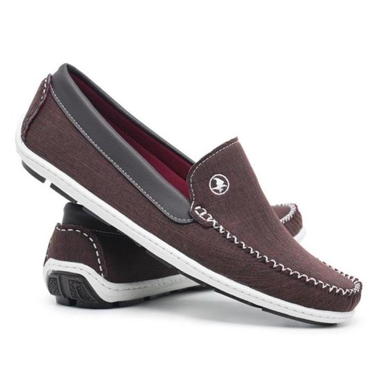 Mocassim Casual Masculino Jeans Conforto Macio Dia a Dia - Marrom