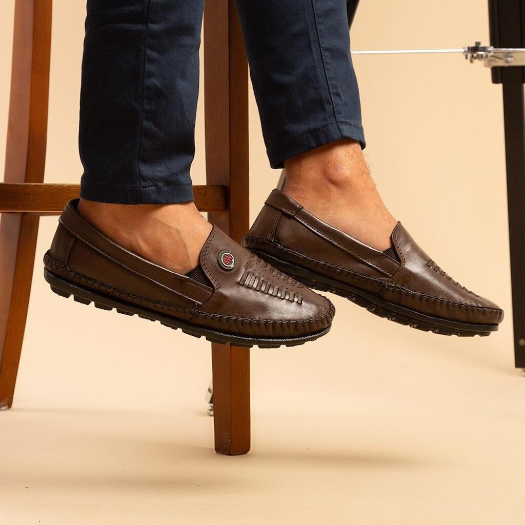 Mocassim Casual Masculino Sapatilha Casual em Couro Legitimo