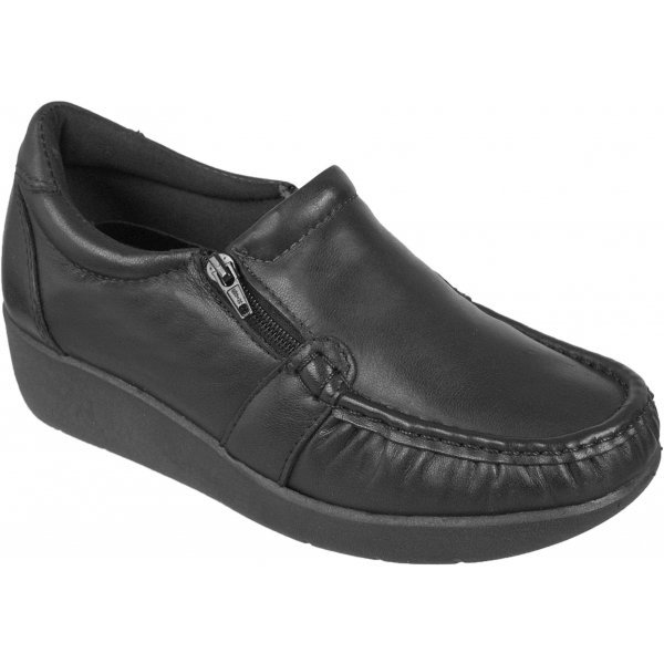 Mocassim Confort Difranca Dan Flex Feminino - Preto | Zattini