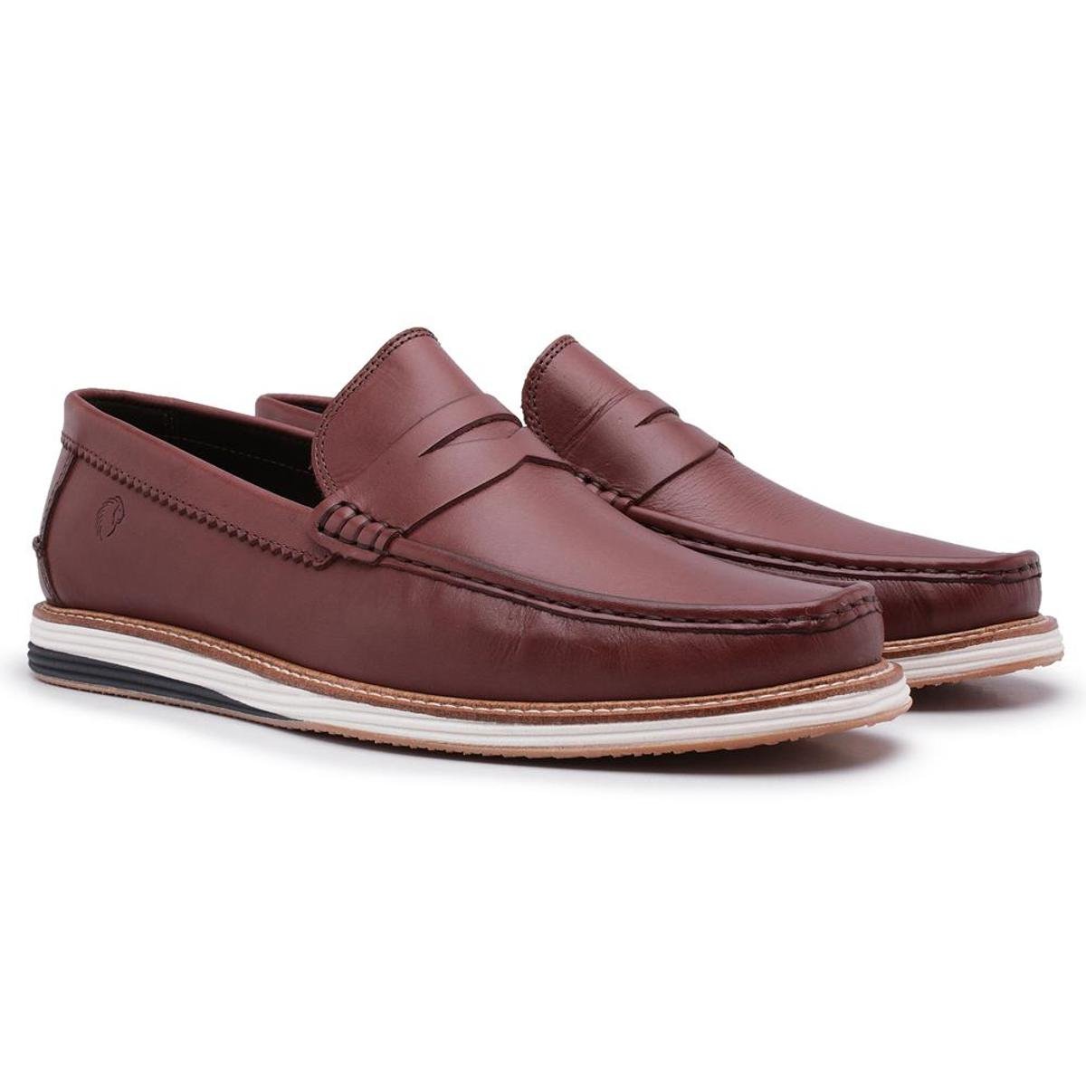 Mocassim Couro Argentino Mônaco Masculino | Zattini