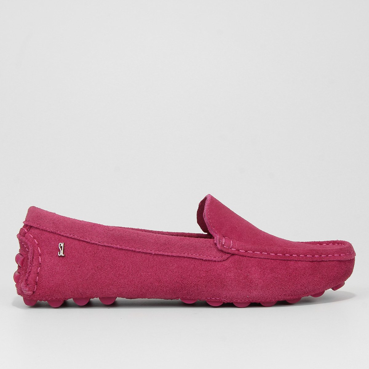 Mocassim Couro Santa Lolla Camurção Feminino - Vermelho Escuro Menor preço em Mocassim Couro Santa Lolla Camurção Feminino - Vermelho Escuro