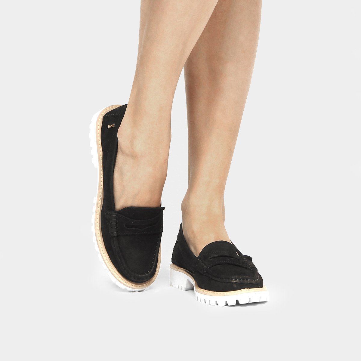 mocassim tratorado feminino