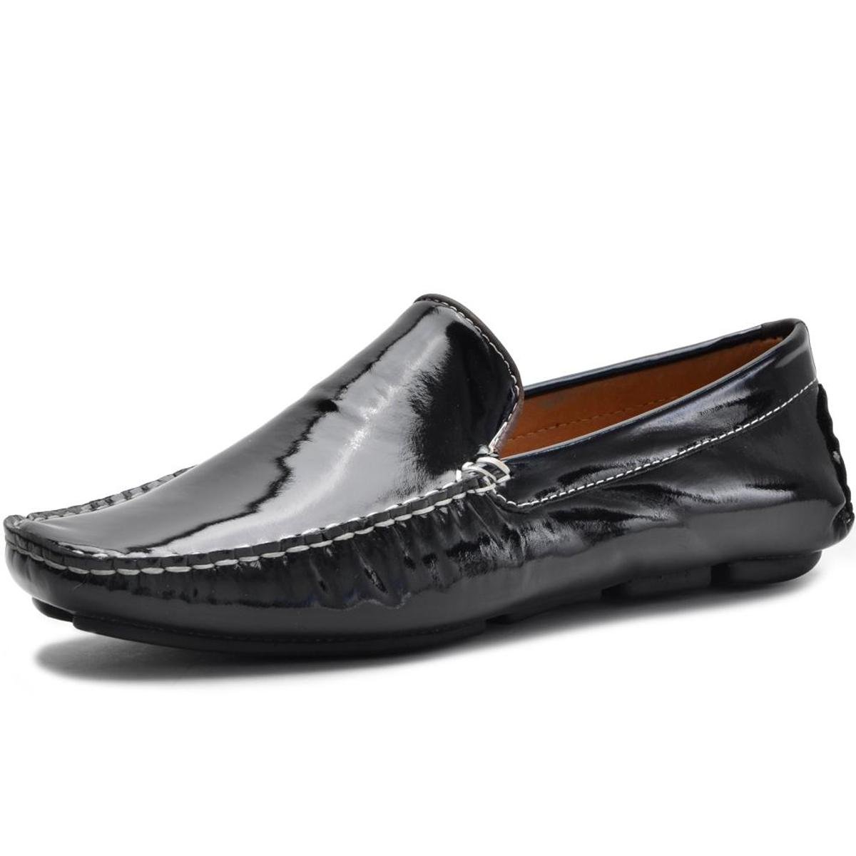 mocassim verniz masculino