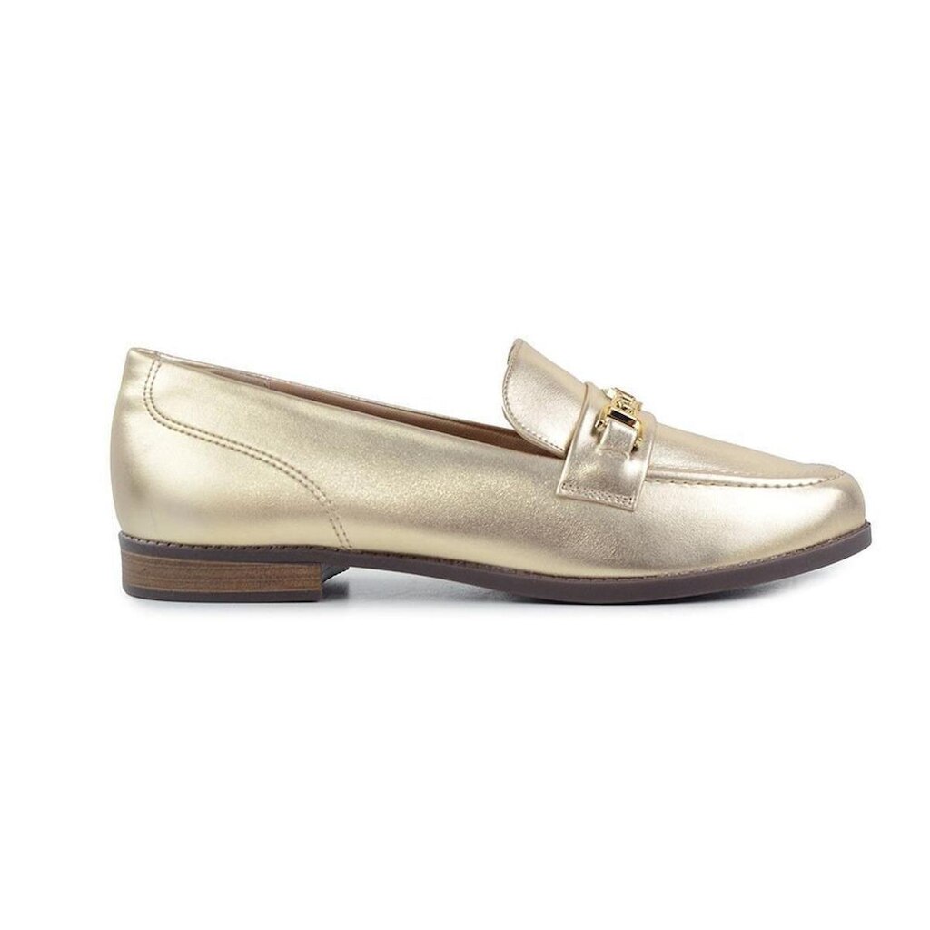 Mocassim Feminino Anacapri Dourado - C30449