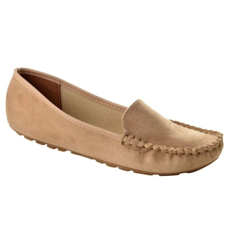 mocassim camurça feminino