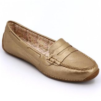 Mocassim Feminino Carmen Prata Casual Basico Conforto