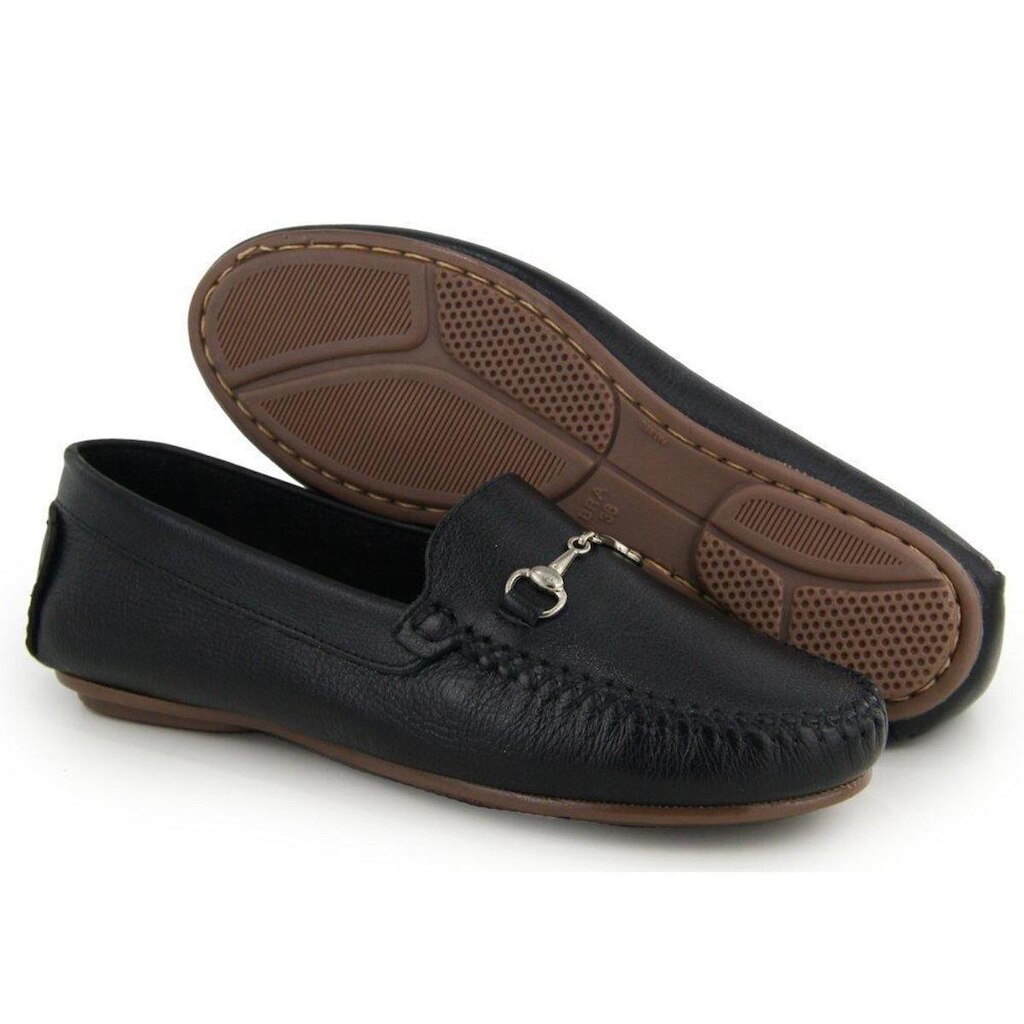 Mocassim Feminino Couro Casual Confortável Solado Reto