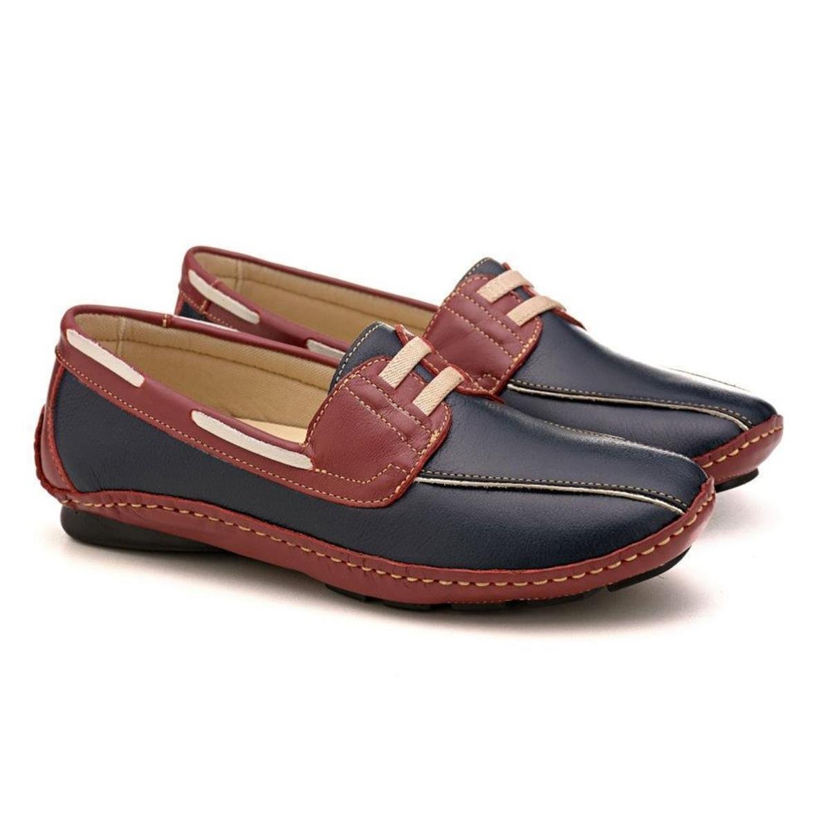 Mocassim Feminino Couro Moderno Confortável Macio Dia a Dia Menor preço em Mocassim Feminino Couro Moderno Confortável Macio Dia a Dia