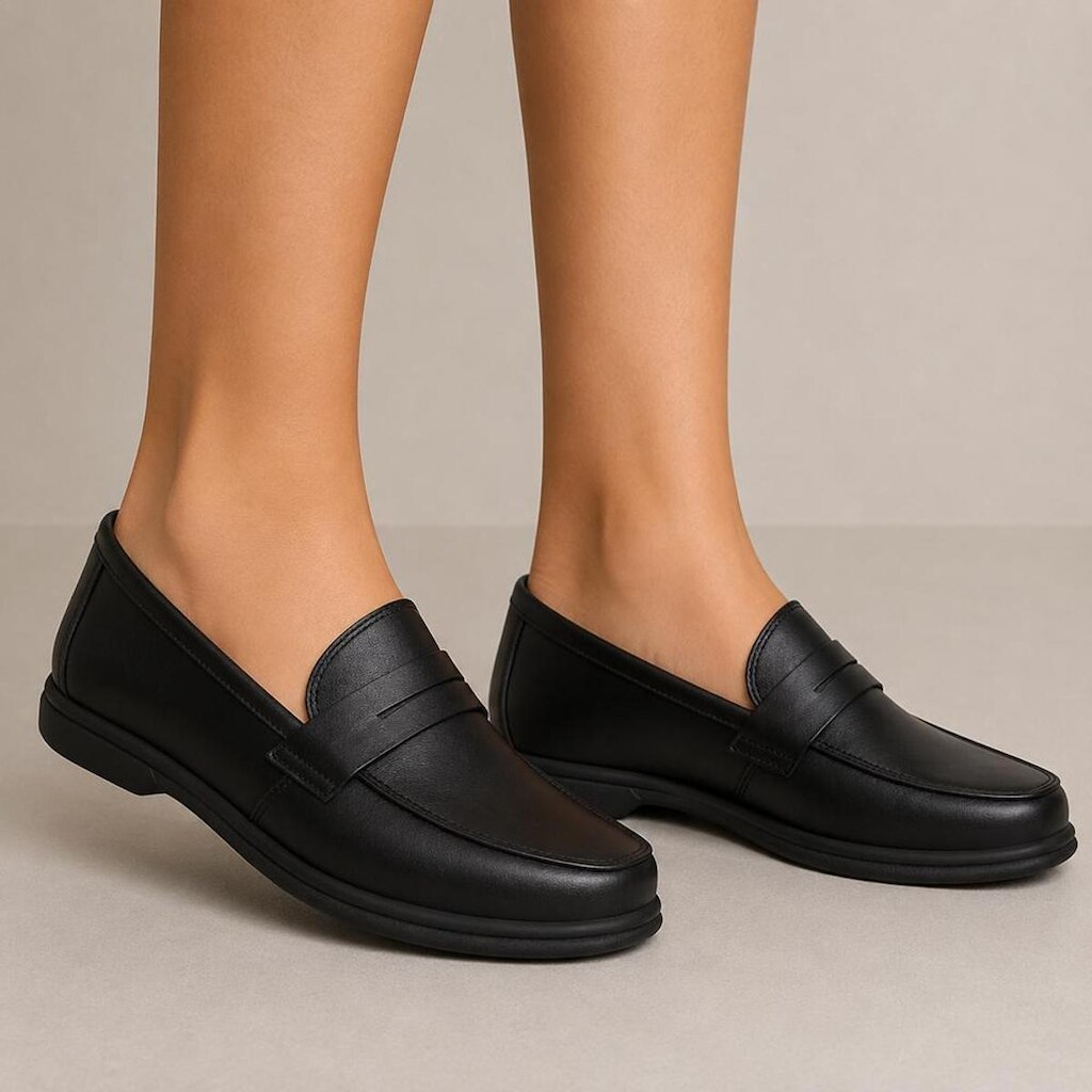 Mocassim Feminino em Couro Conforto Casual Elegante