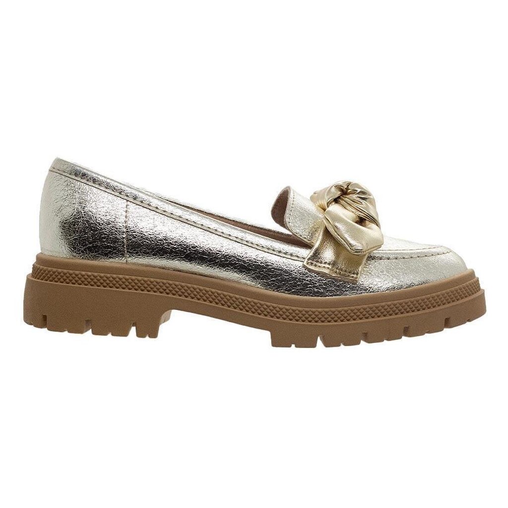 Mocassim Feminino Loafer Moleca 5775.108 Dourado
