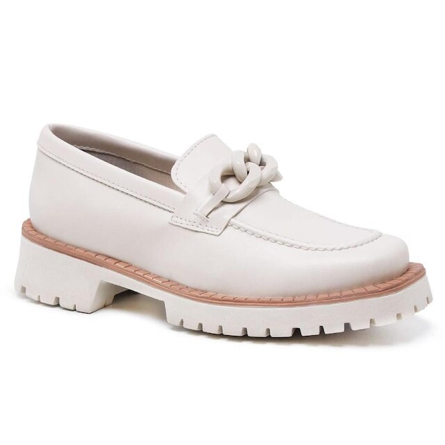 Mocassim Feminino Sapato Tratorado Oxford Calce Fácil