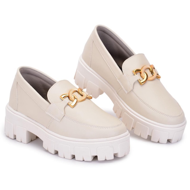 Mocassim Feminino Sola Tratorada Moda