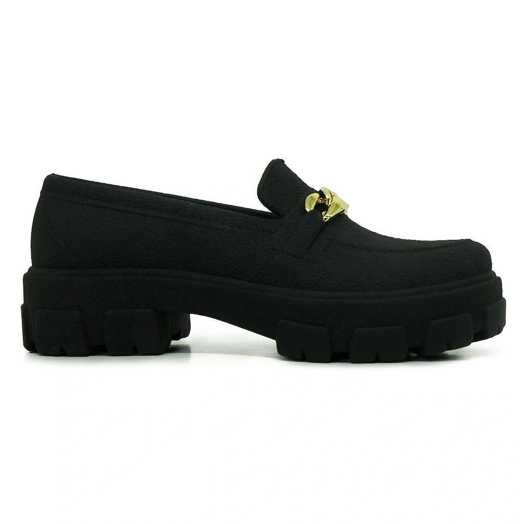 mocassim feminino Tratorado sapato elegante social casual plataforma