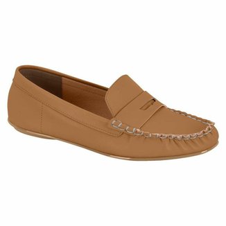 Mocassim Feminino Vizzano Básico Pelica 1465.100 Camel 37