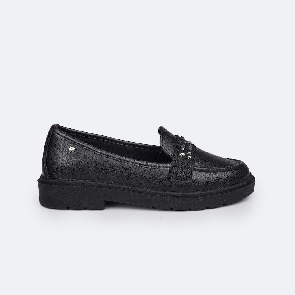 Mocassim Infantil Feminino Pampili Preto - 4800