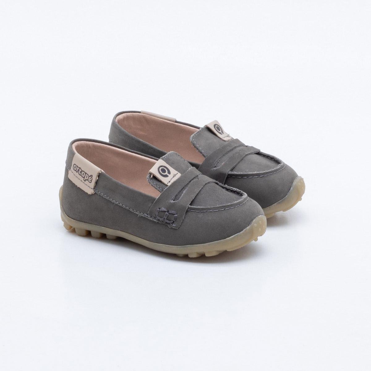 mocassim cinza infantil