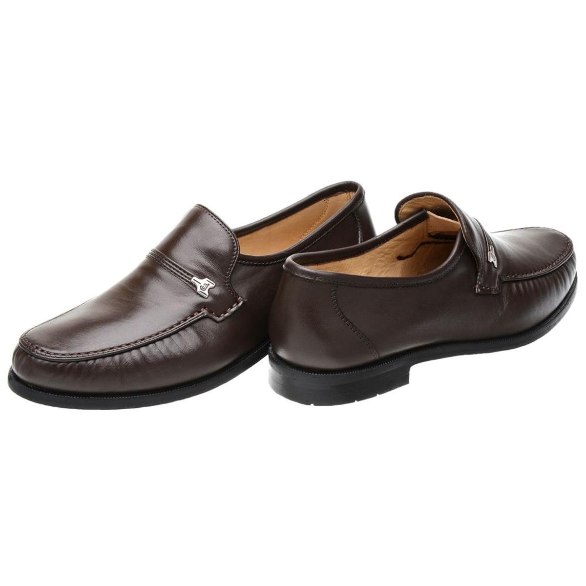Mocassim Jacometti Tradicional em Couro de Carneiro 001 - Café | Zattini