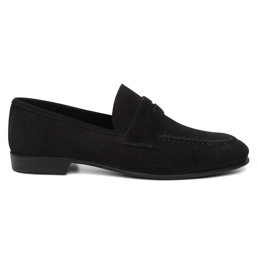 Mocassim Loafer Centuria Couro Nobuck Preto