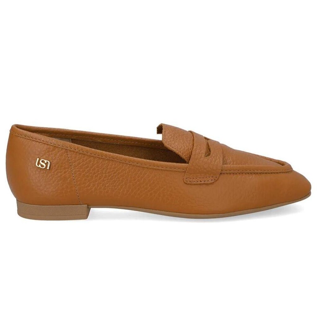 Mocassim Loafer Feminino Couro Ocre Usaflex UD30002