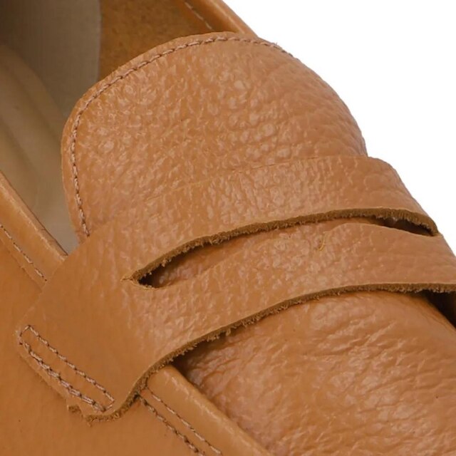 Mocassim Loafer Feminino Couro Ocre Usaflex UD30002