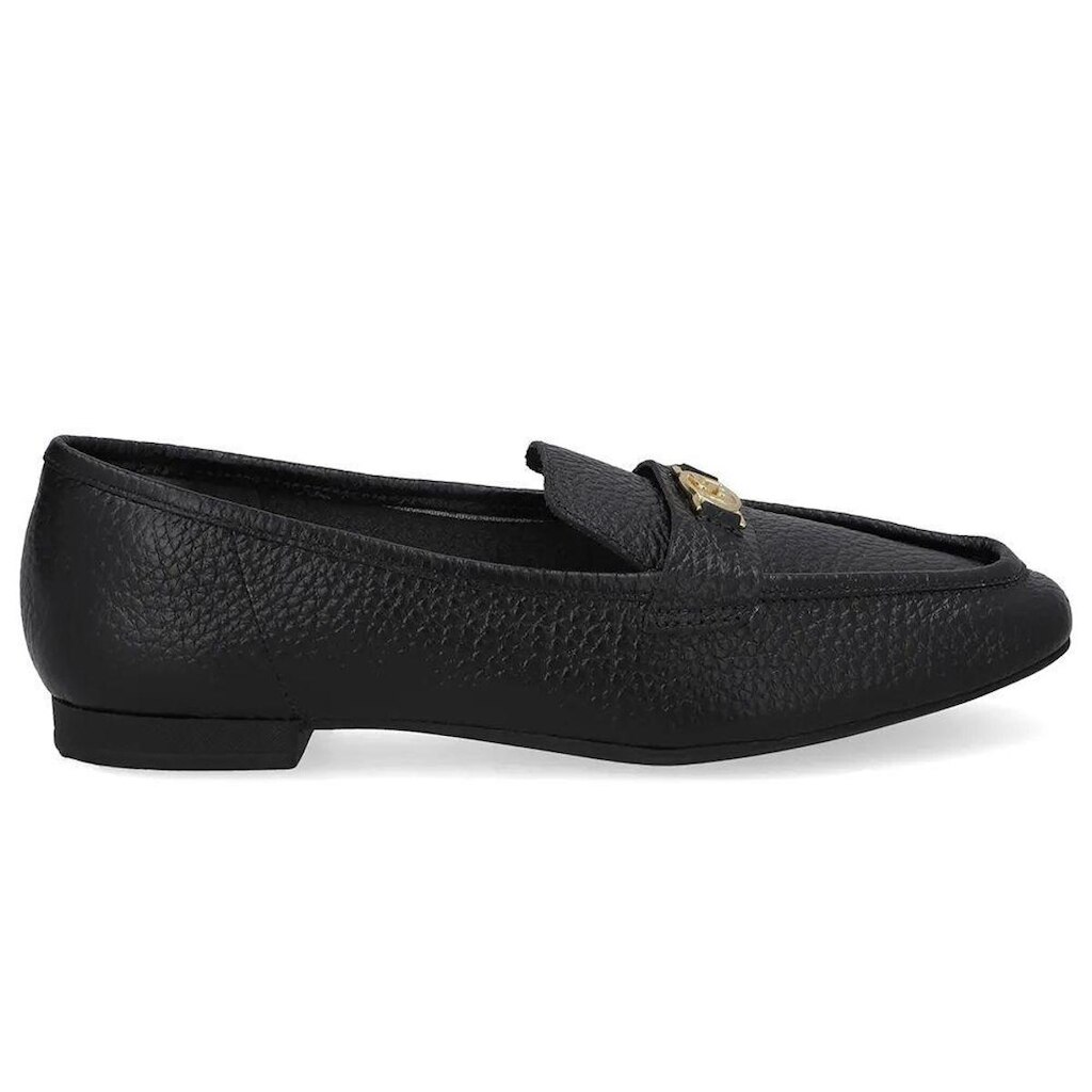Mocassim Loafer Feminino Couro Preto Usaflex UD30004