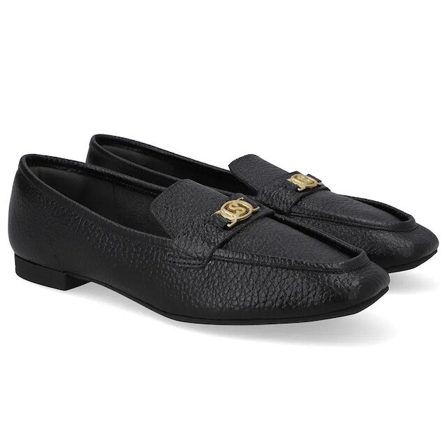 Mocassim Loafer Feminino Couro Preto Usaflex UD30004